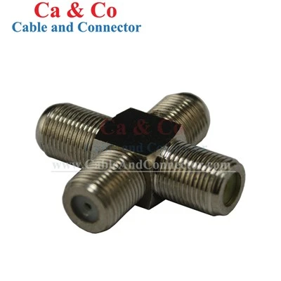 Adaptador tipus F Connector de quatre femelles